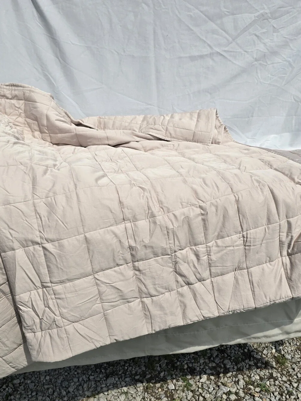 Quince Sand Quilt Box Set 100% Viscose From Orangic Bamboo *1 Standard Sham*